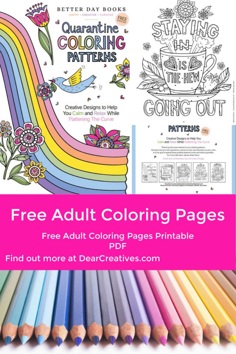 Free Adult Coloring Pages – Creative Designs