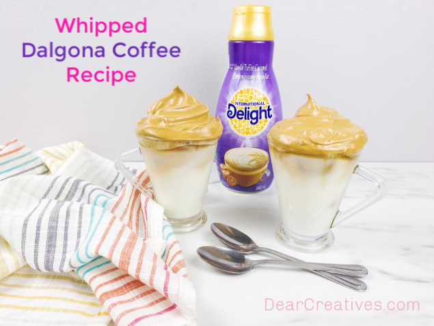 Whipped Coffee With Flavoring Added - coffee recipe at DearCreatives.com 