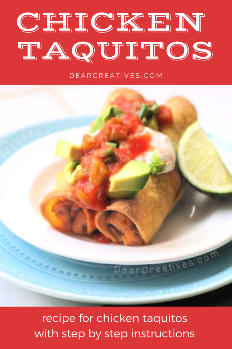 Chicken Taquitos Recipe Plus Two Ways To Cook The Chicken Dear