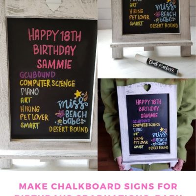 HOW TO MAKE CHALKBOARD ART SIGNS - Easy No hand-lettering skills needed. DearCreatives.com
