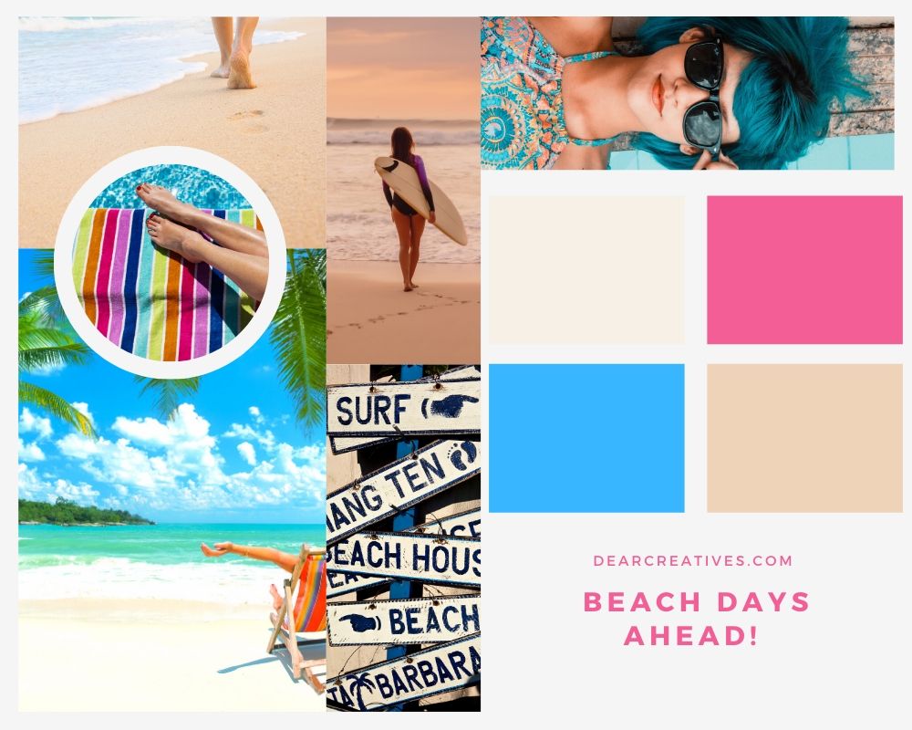 Beach days ahead! What to bring to the beach. DearCreatives.com