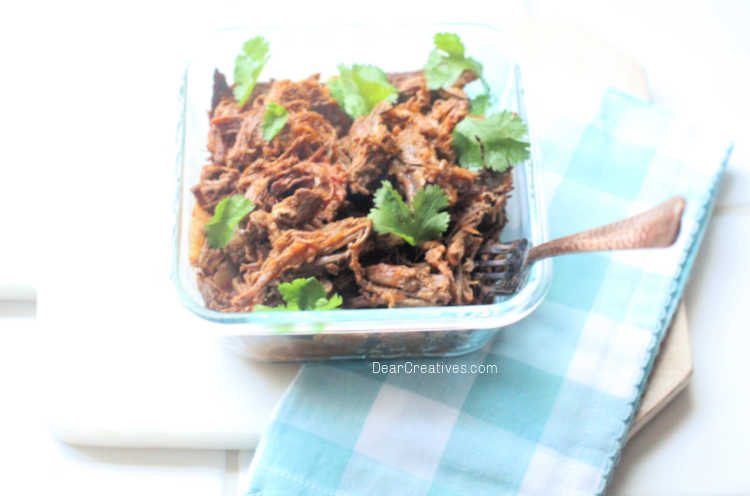 shredded beef for making nachos - © DearCreatives.com