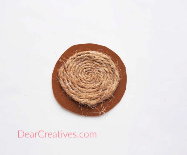 DIY Coasters Twine Sun Flower Design Dear Creatives