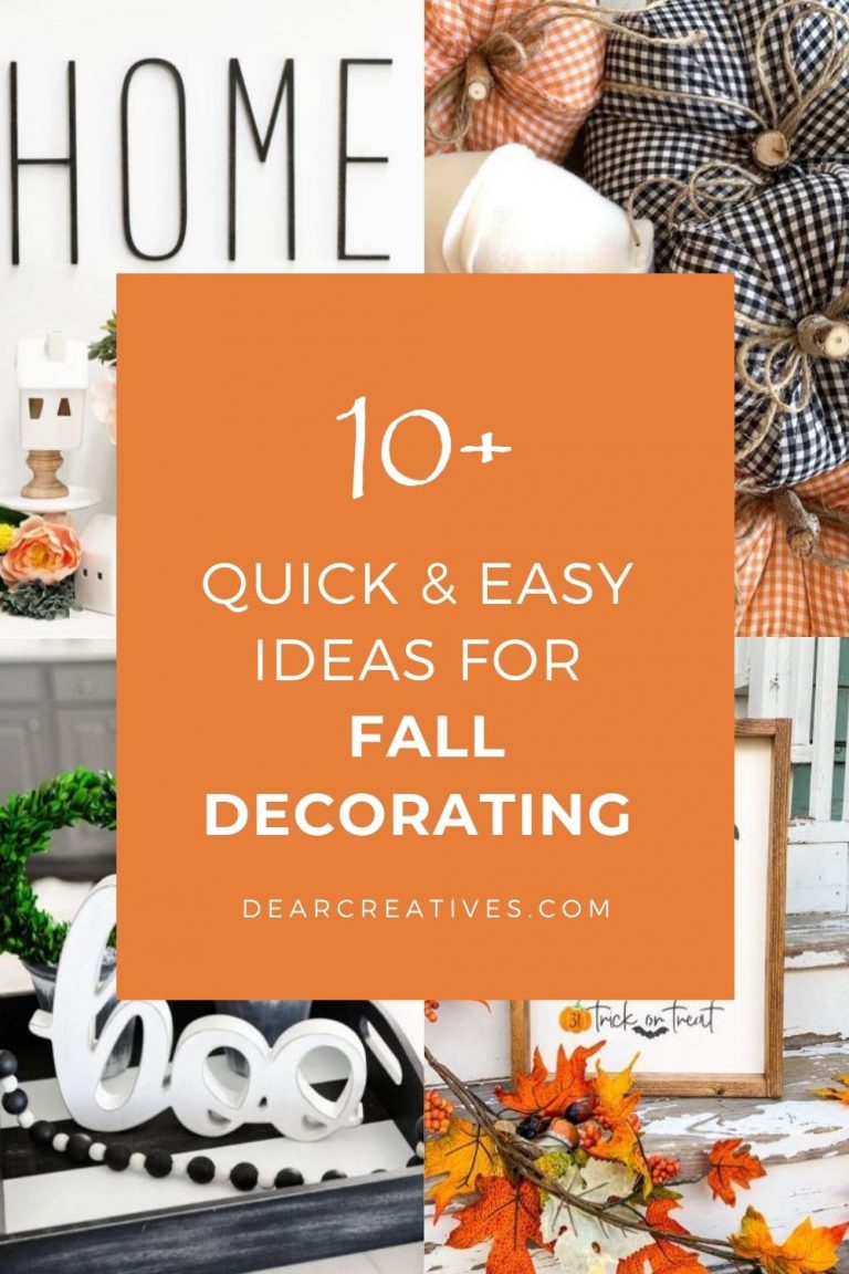 10+ Quick And Easy Ideas For Fall Decorating!