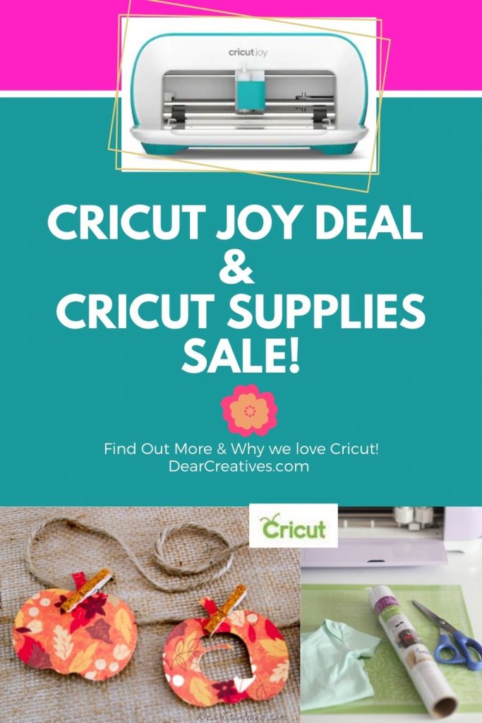Cricut Deals - Cricut Joy Deal compact die cutting machine will have you crafting in minutes. Plus, Cricut supplies, totes...Find out more grab discount codes...- DearCreatives.com