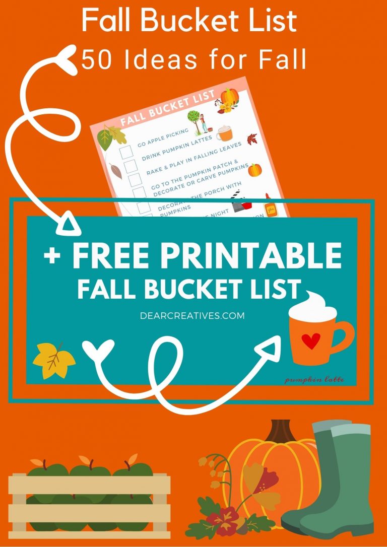 Fall Bucket List + Free Fall Bucket List Printable!