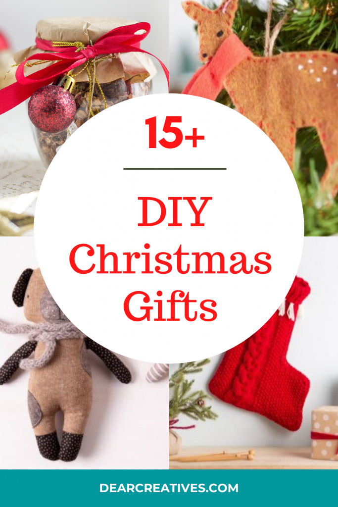 DIY Christmas Gifts - Now is the perfect time to make homemade Christmas gifts for the holidays. Grab DIY Christmas gift ideas, where to get patterns and instructions... DearCreatives.com