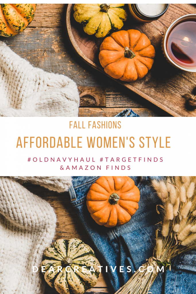 In Style Women's Clothing -Fall fashions - what to wear this fall - breaking down the best affordable styles from old navy, #targetfinds and amazon finds to wear this fall. DearCreatives.com