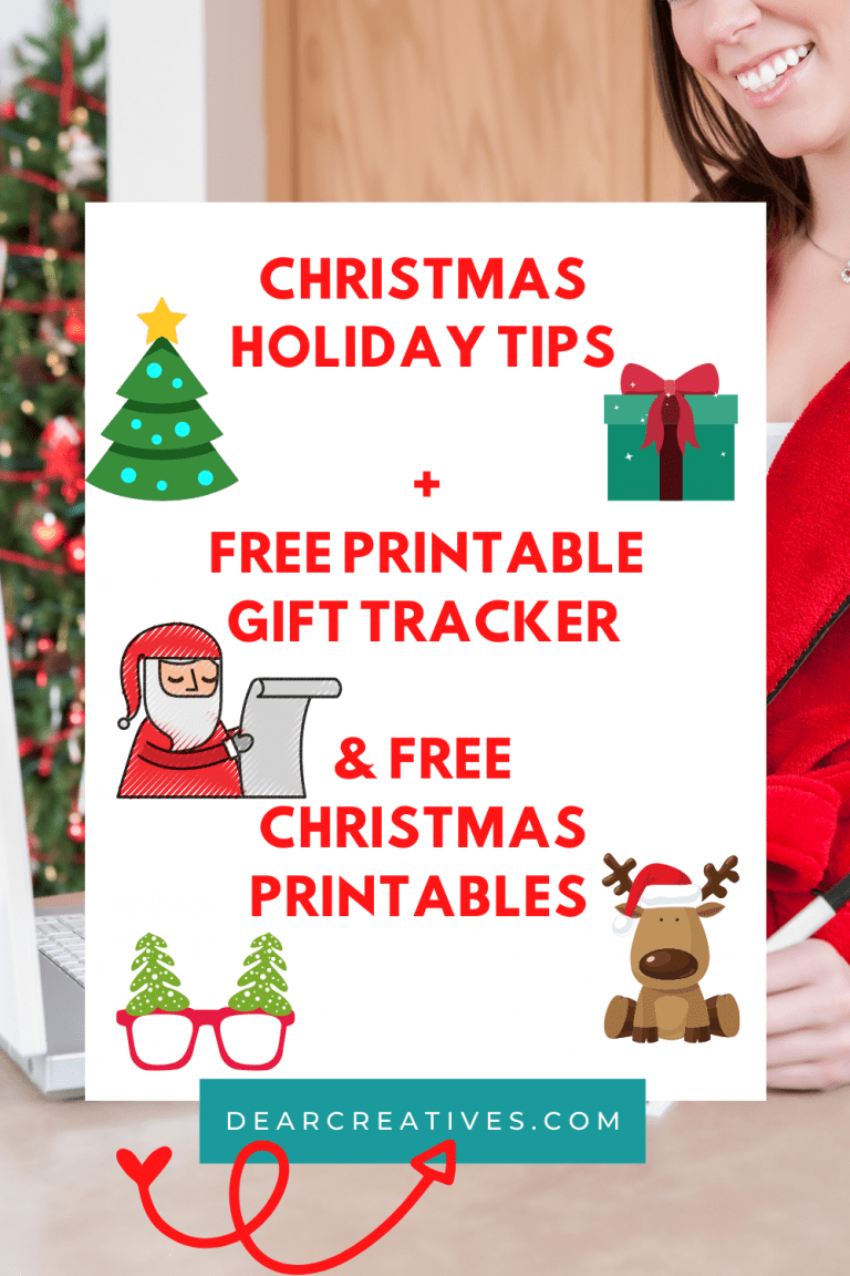 Christmas Holiday Tips + Printable Gift Tracker
