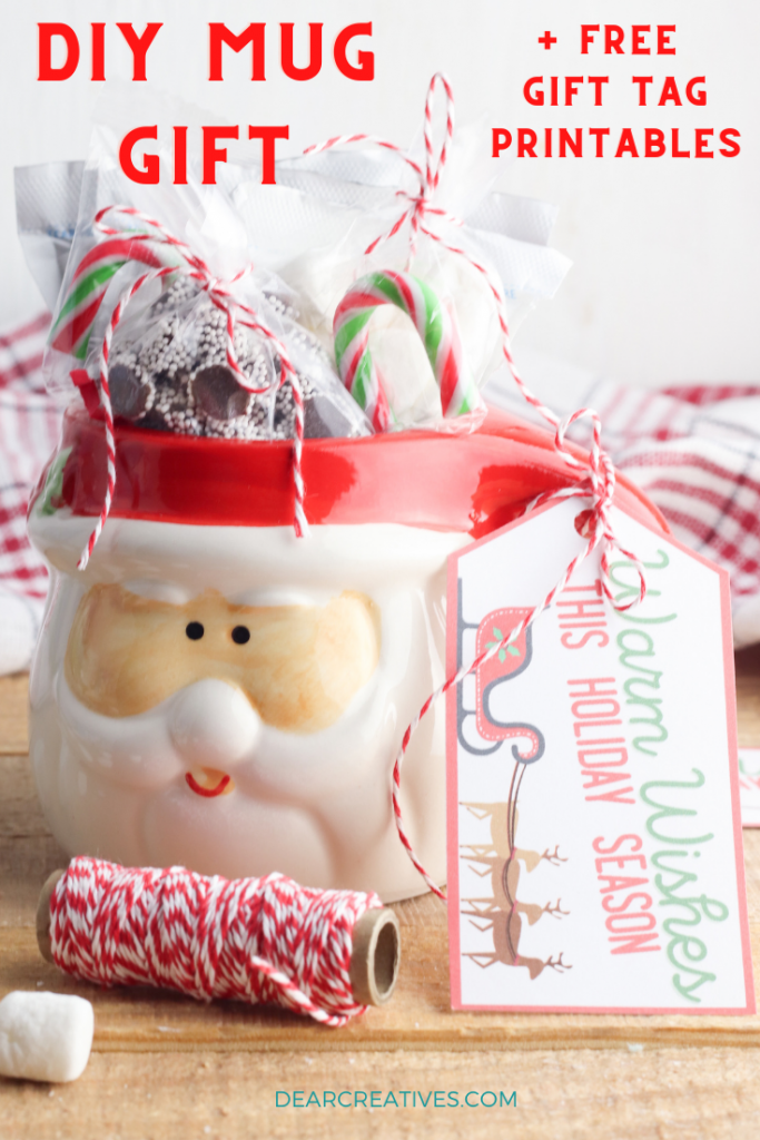 Printable Christmas Hot Cocoa Kit Party Favor Treat Bag Topper