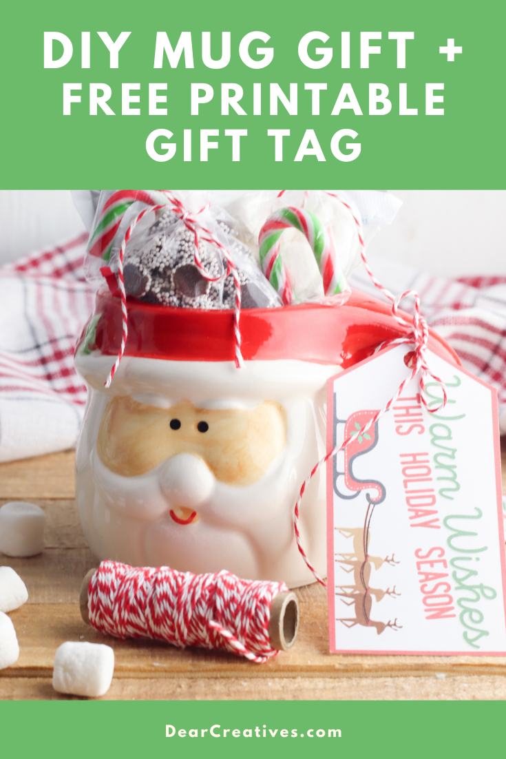 Printable Christmas Hot Cocoa Kit Party Favor Treat Bag Topper