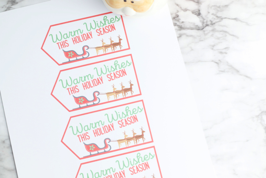 Free Printable Gift Tags - Use these with the DIY Christmas gift or print them any time you need Christmas gift tags. See more printables and ideas at DearCreatives.com