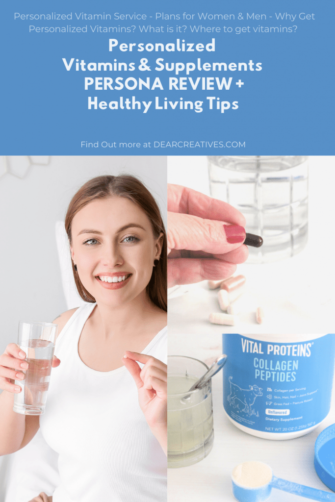Personalized Vitamins and Supplements - Healthy Living Tips -  Persona delivers your supplements and vitamins packaged right to your doorstep every 28 days. Find out more - DearCreatives.com