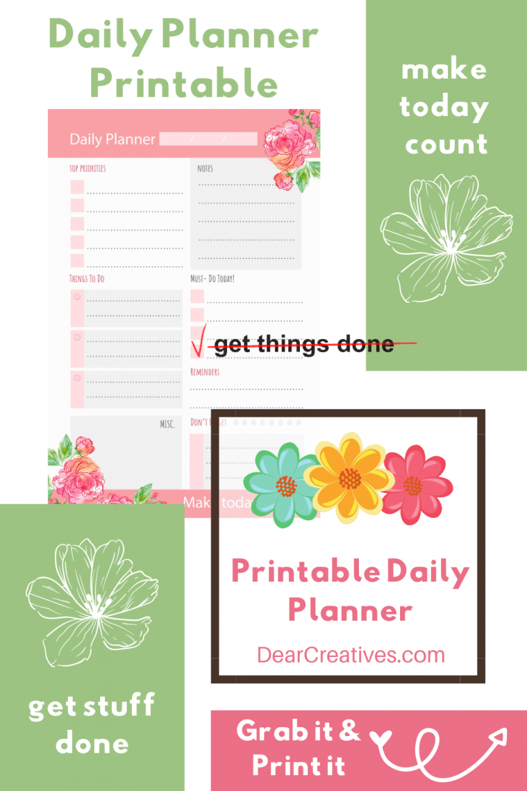 Daily Planner Printable – Make Today Count!