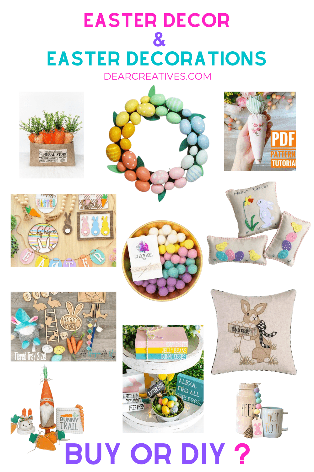 Easter Decorations To Buy And DIY