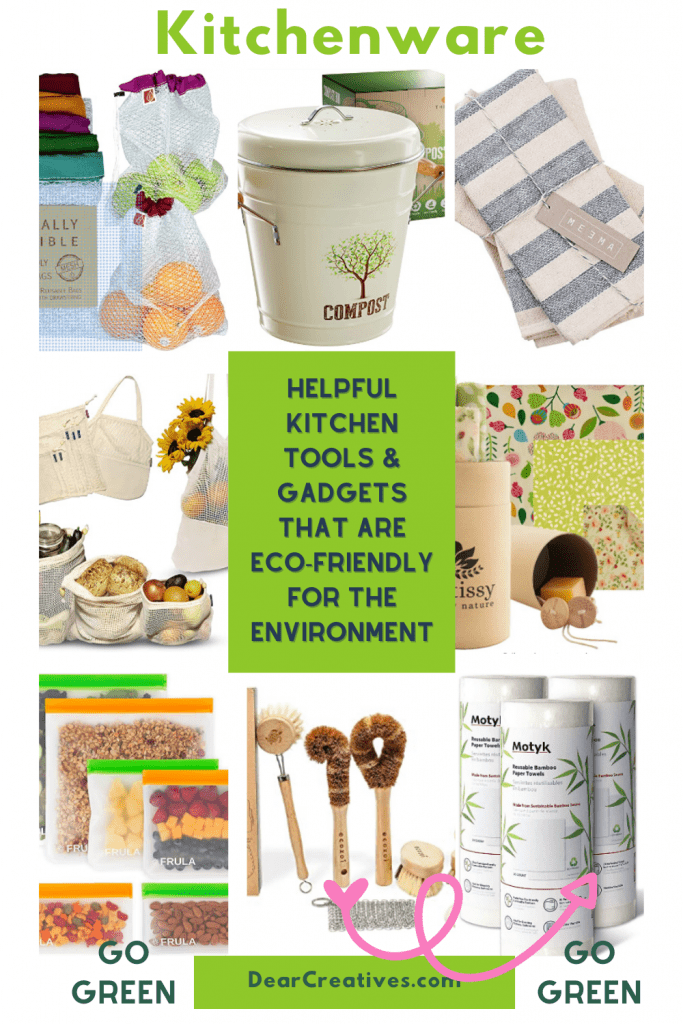Grab Kitchenware to help you go green! It's way easier than you think to help the environment with these eco-friendly kitchen tools...DearCreatives.com