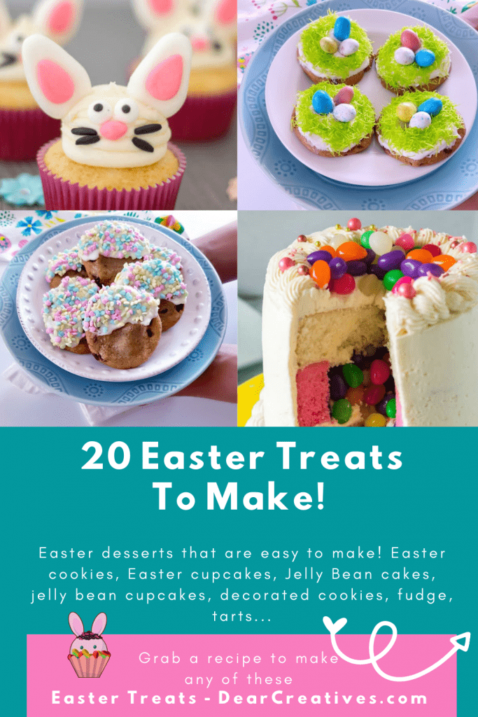 Are you looking for Easter desserts to make that are easy_ 20 Easter Treats To make for your Easter celebrations! DearCreatives.com