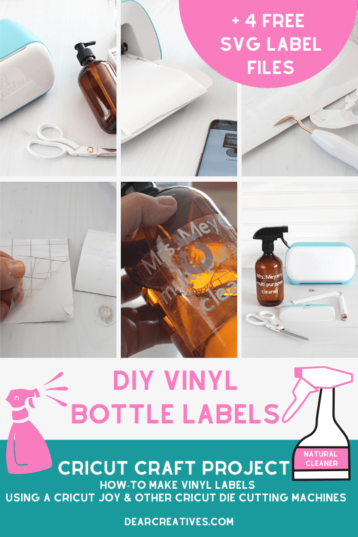 DIY Spray Bottle Labels – Cricut Craft