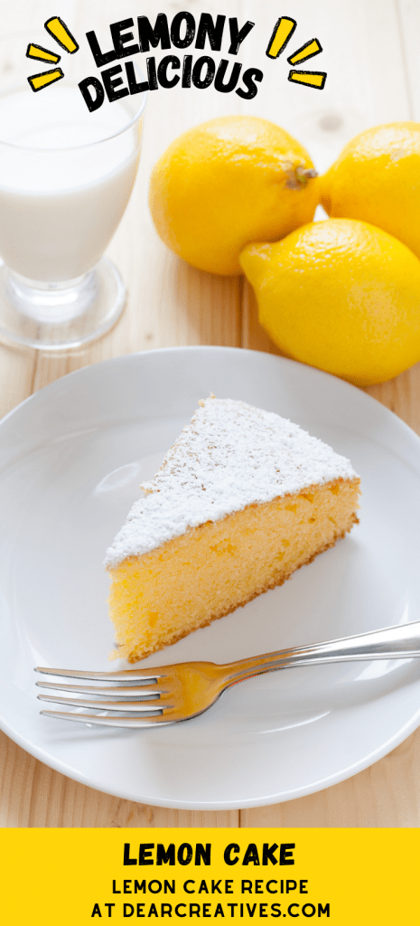 Lemon-Cake-Lemon-cake-recipe-that-is-easy-to-make.-One-layer-lemon-cake-that-is-moist-delicious-topped-with-a-lemon-glaze-and-powdered-sugar.-DearCreatives.com