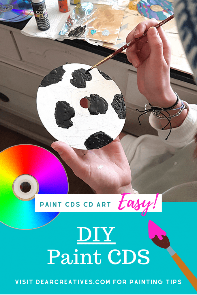 Paint CDs - Have you ever wondered how to paint CDs Try this paint craft! Crafts for Kids, Teen Craft and Adult Crafts. - See this DIY Craft Project + Tips DearCreatives.com