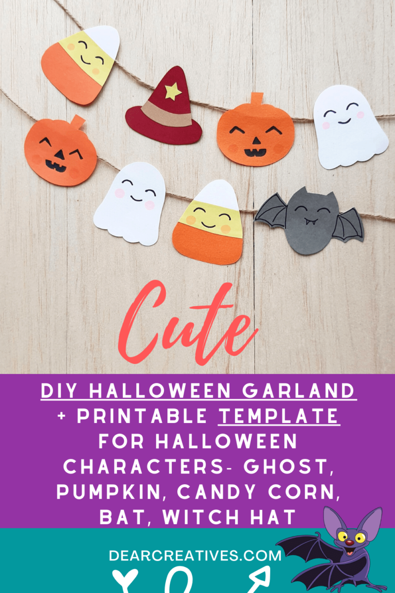 Easy DIY Halloween Garland (or Banner) with Free Printable Template ...