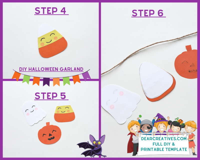 Easy DIY Halloween Garland (or Banner) with Free Printable Template ...