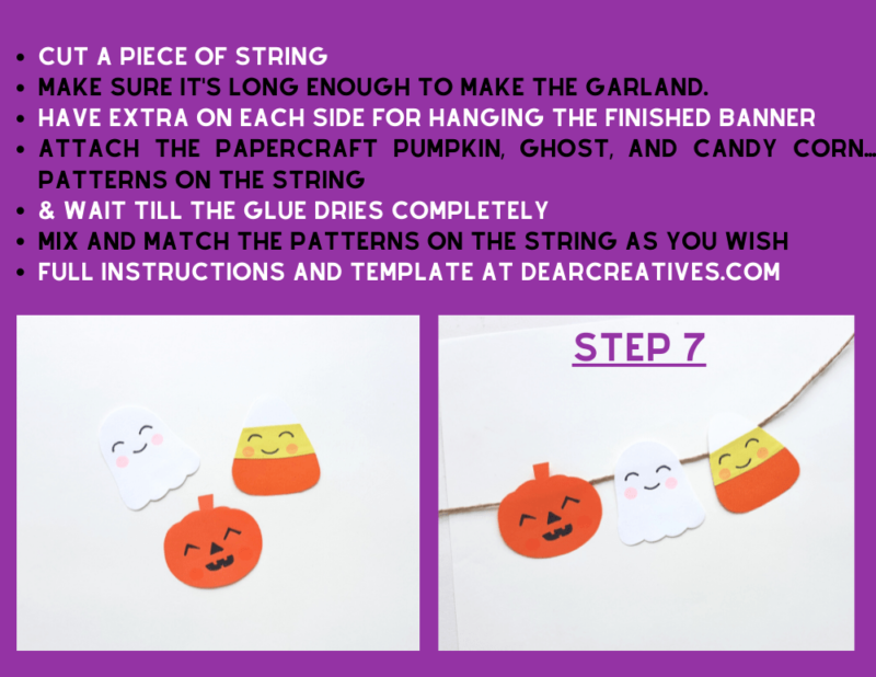 Easy DIY Halloween Garland (or Banner) with Free Printable Template ...