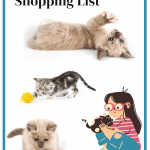 New Kitten Shopping List - Kitten essentials and tips for adopting or getting a new kitten (or cat). This is a great resource for kitty lovers. DearCreatives.com
