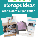 Craft Room Organization - How To Store Cricut Supplies - Plus free printable craft room organization checklist... DearCreatives.com