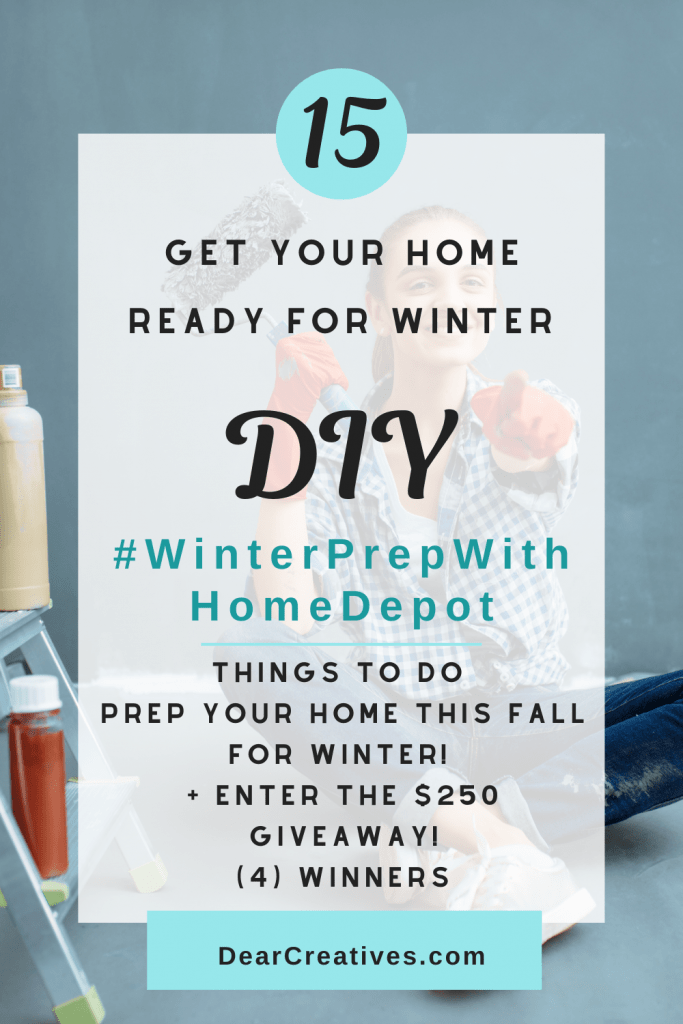 Home Tips For Winter - Grab a checklist to use and help you prepare your home this fall and get your home ready for winter.. Find out more DearCreatives.com