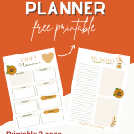 Craft Planner - Two Page Planner for keeping track of your projects. These are free printable planner pages that are perfect for crafters and people who love to DIY projects. DearCreatives.com