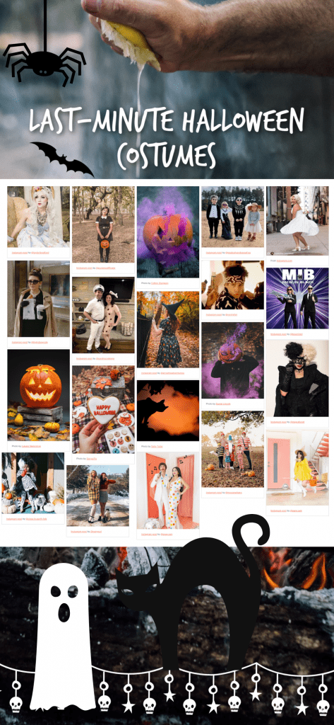 Last-Minute Halloween Costumes - Ideas for Halloween you can easily make and put together at home. Find these and more costume ideas at DearCreatives.com