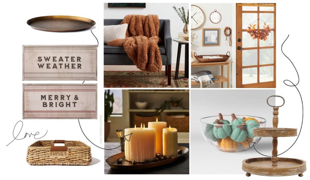 Thanksgiving decorating ideas - easy and stylish ways to decorate for the holidays. DearCreatives.com