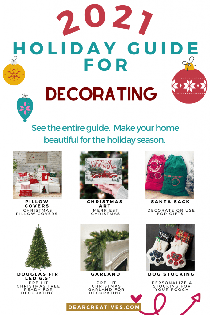Christmas Decor - Holiday Decorating Guide - See all the ideas and tips at DearCreatives.com