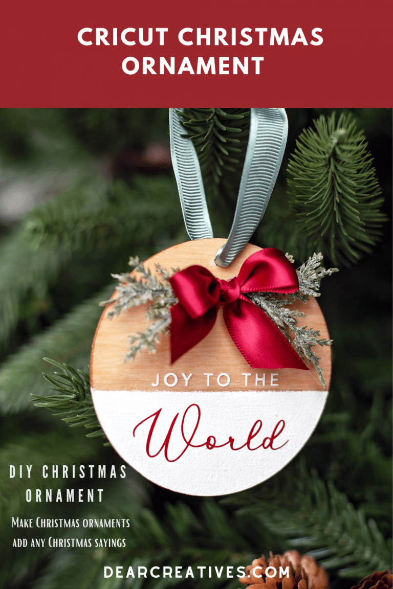 Cricut Christmas Ornament With Holiday Sayings