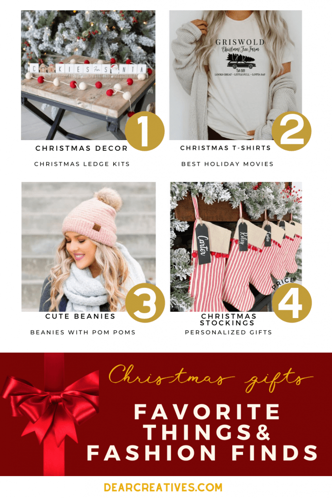 Holiday Gift Guide - Favorite Things and Fashion Finds - See all the Christmas gift ideas at DearCreatives.com