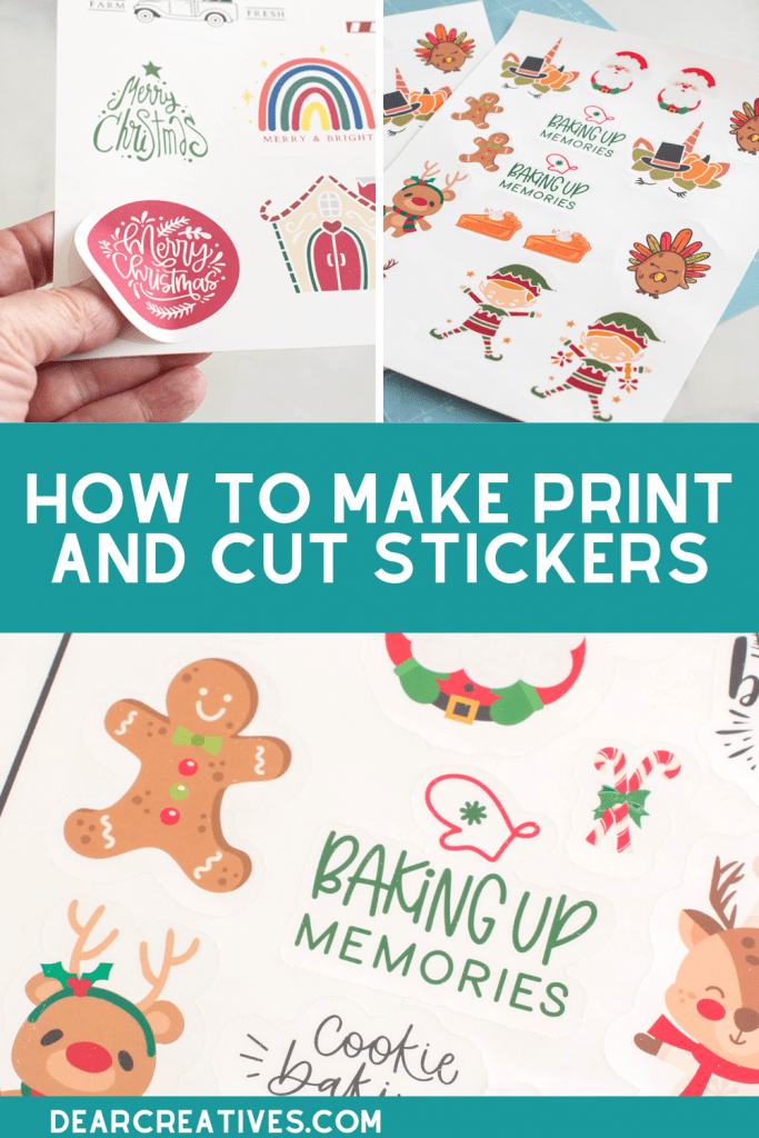 How To Make Print and Cut Stickers With a Cricut - DIY Stickers - Instructions and tips for making stickers at home.DearCreatives.com