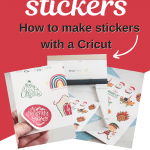 How to make stickers with a Cricut - Cricut Christmas Crafts - Instructions and tips at DearCreatives.com