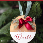 Cricut Craft for a Cricut Christmas Ornament. Are you ready to make Christmas ornaments for your Christmas tree? Or make handmade gifts to give someone? Make this ornament with a few craft supplies plus the Cricut – die cutting machine. See how easy it is to make this stylish ornament with the Cricut.