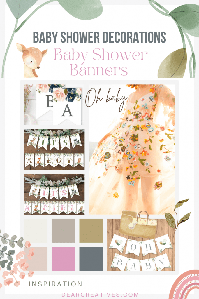 Baby Shower Decorations - Are you hosting a baby shower Baby Shower Ideas - DearCreatives.com