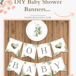 Baby Shower Decorations - Baby Shower Banner Ideas - Baby shower banners for girls and boys -DearCreatives.com