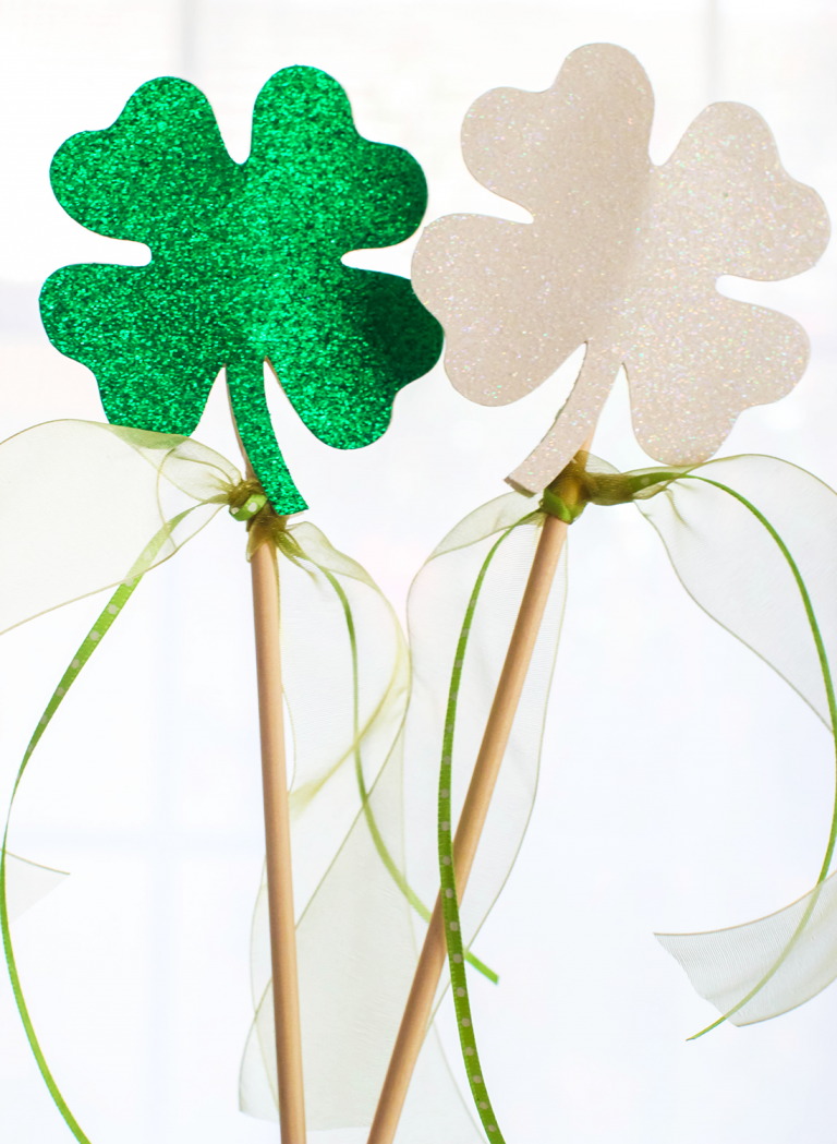 Shamrock Wands – St. Patrick’s Day Craft