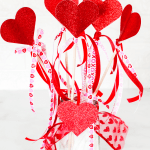 DIY Heart Wand (With Printable Heart Template) Make this craft now! They are so cute for all kinds of occasions or to use as fairy wands... ©2022 DearCreatives.com