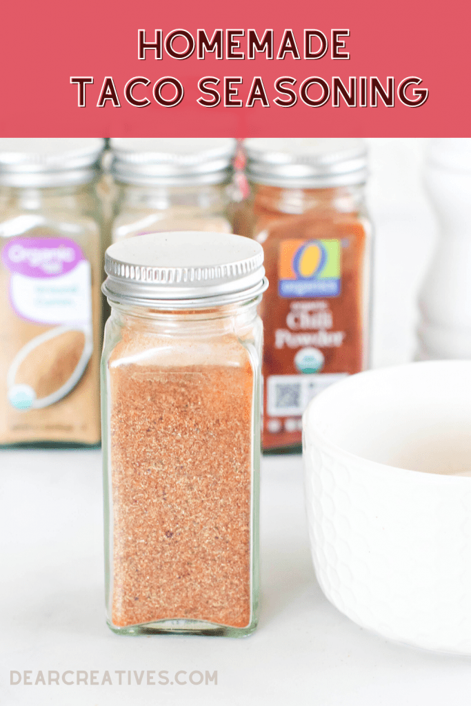 DIY Taco Seasoning Mix (ingredients for taco seasoning) and Homemade Taco Seasoning Recipe at - DearCreatives.com