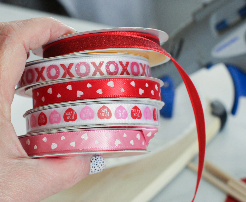Ribbons for making fairy heart wands. See the tutorial at ©2022 DearCreatives.com