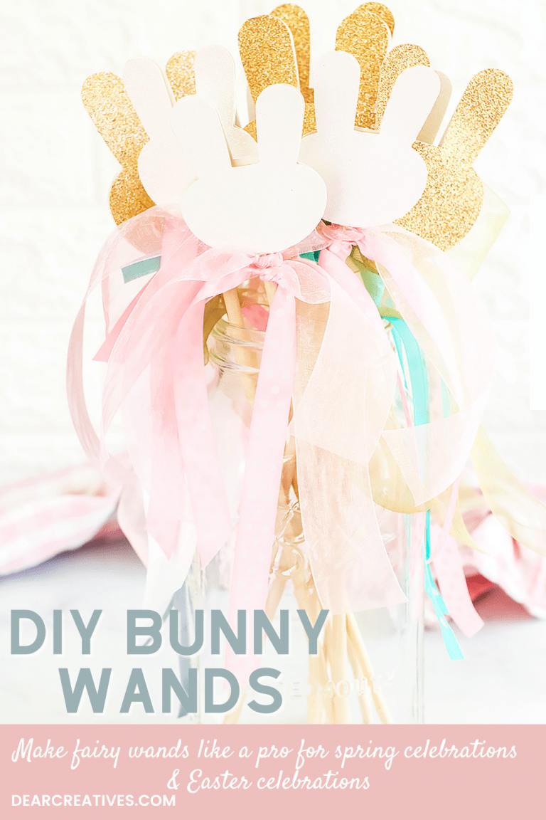 DIY Bunny Wands – Fairy Wands With Bunny Heads