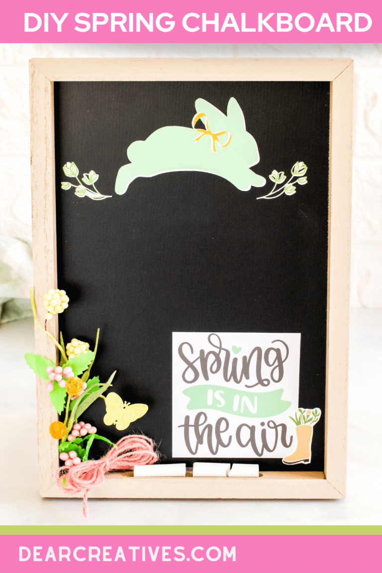 DIY Spring Chalkboard – Decorate A Chalkboard For Spring!