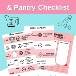 Kitchen Conversion Charts - plus pantry checklist - Grab these free printables to use and help you in the kitchen! Cooking and baking conversion chart - Find out more ©2022 DearCreatives.com