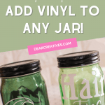 Kassa Adhesive Vinyl - DIY Project - How To Give Glass Jars New