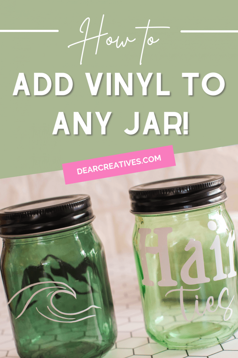 Cricut Jar Ideas + How To Add Vinyl To Jars